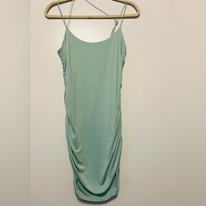 Elegant Green Sleeveless Dress